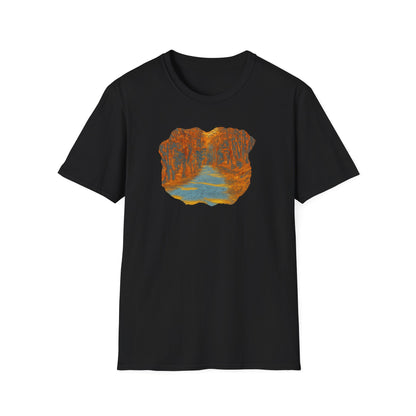 Nature-Inspired Unisex Softstyle T-Shirt, Outdoor Lover Gift, Casual Wear, Ideal for Hiking, Nature Trips, Unique Graphic Tee - TRV