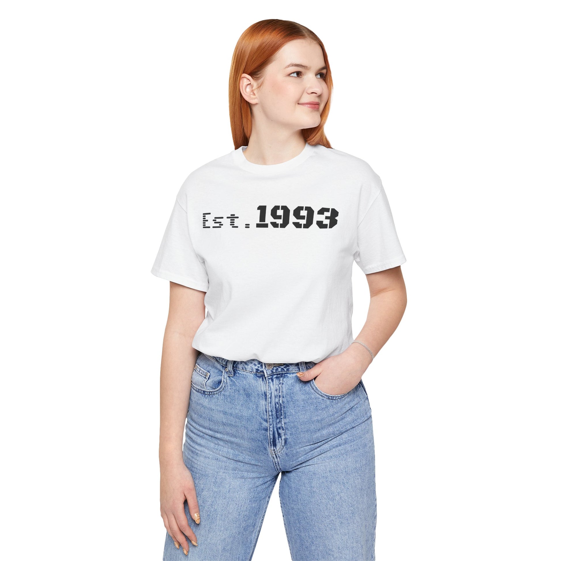 Est. 1993 Unisex Short Sleeve Tee - Perfect for Birthdays, Nostalgia, Casual Wear, Gifts, and Celebrations - TRV