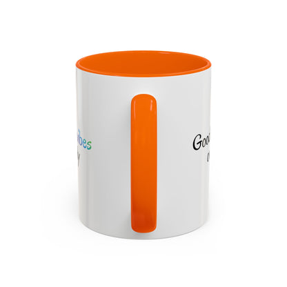 Good Vibes Only Accent Coffee Mug - Positive Energy 11 & 15oz Cup for Happiness, Inspirational Gift, Morning Motivation, Ceramic Tea Cup,
