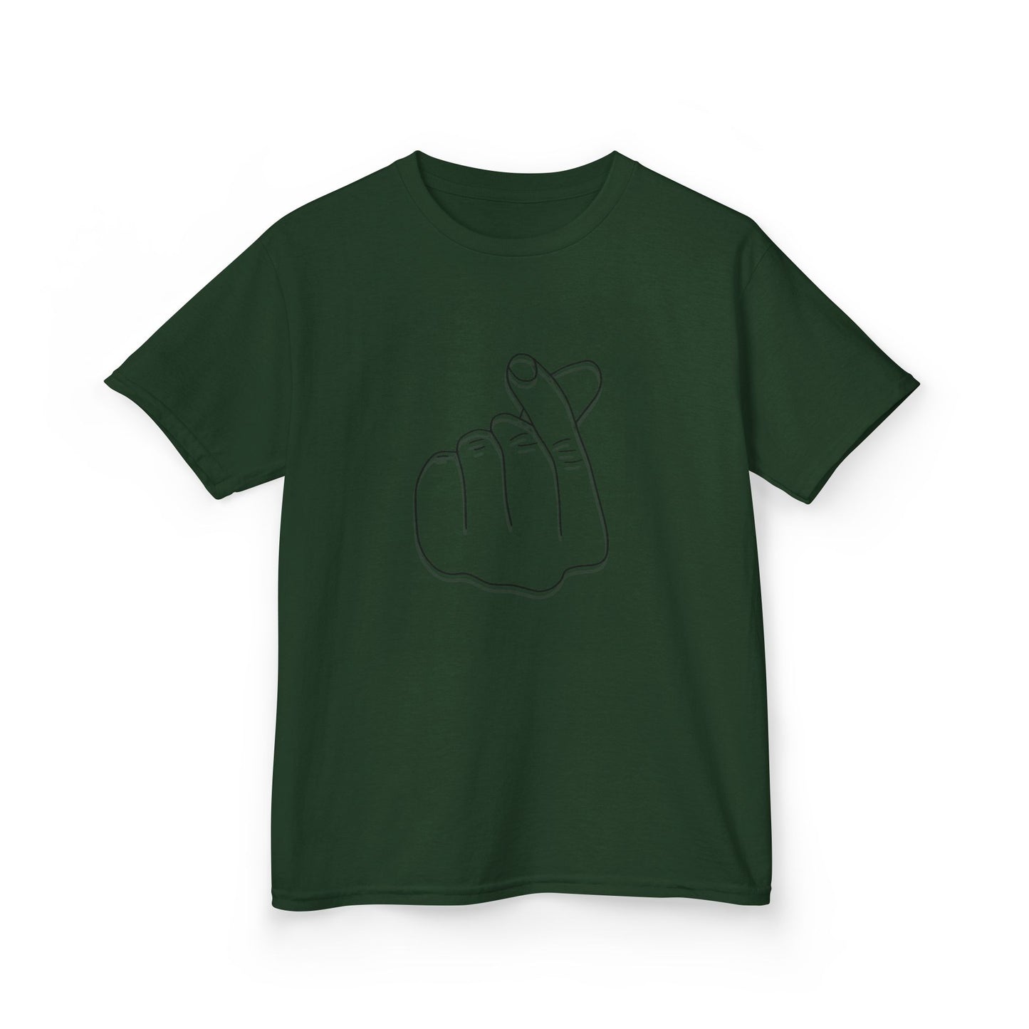 Cute Kids Heavy Cotton Tee - K-Pop Inspired Love Gesture
