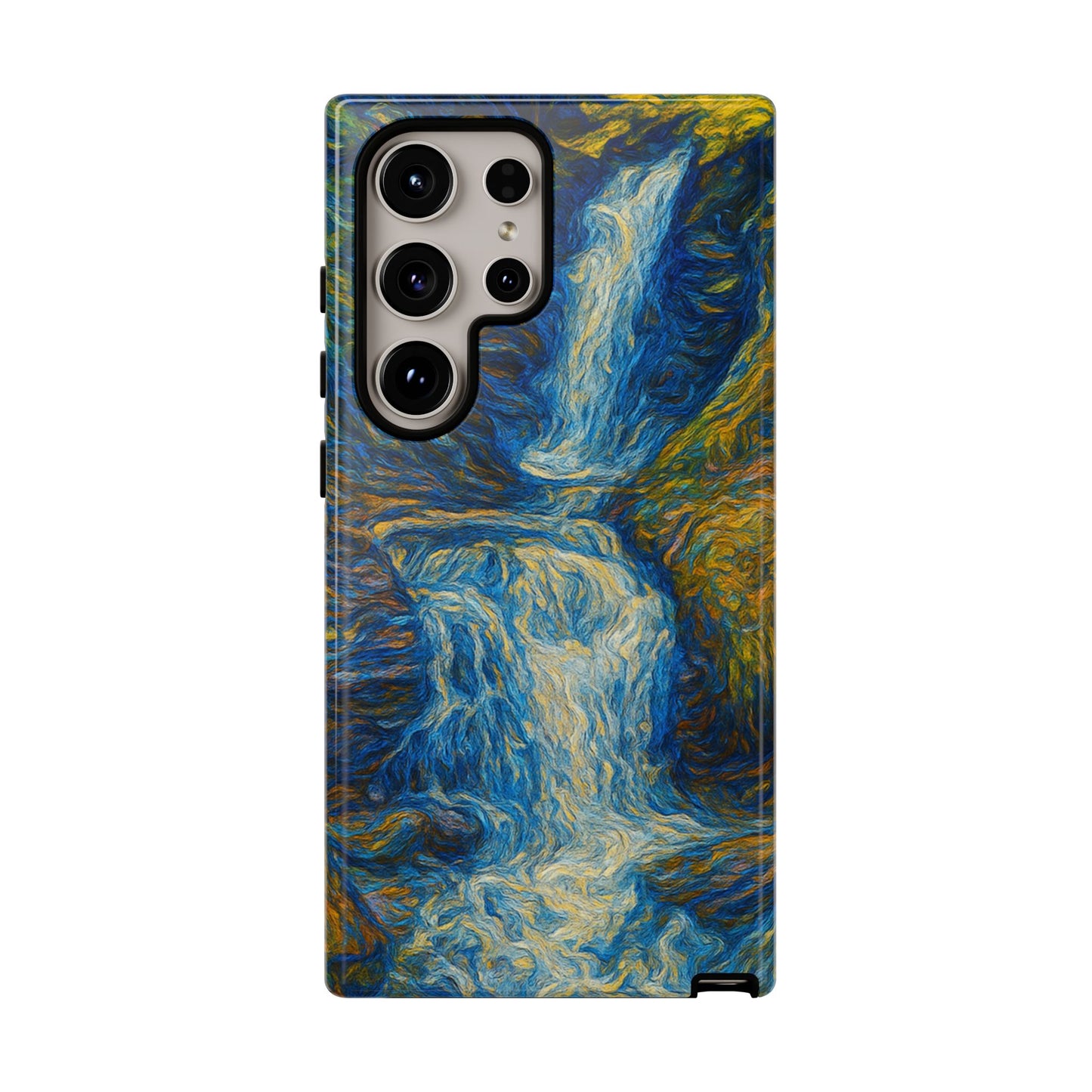 Artistic Phone Case - Waterfall Design, Unique Gift, Phone Accessory, Nature Lover, Original Artwork - TRV