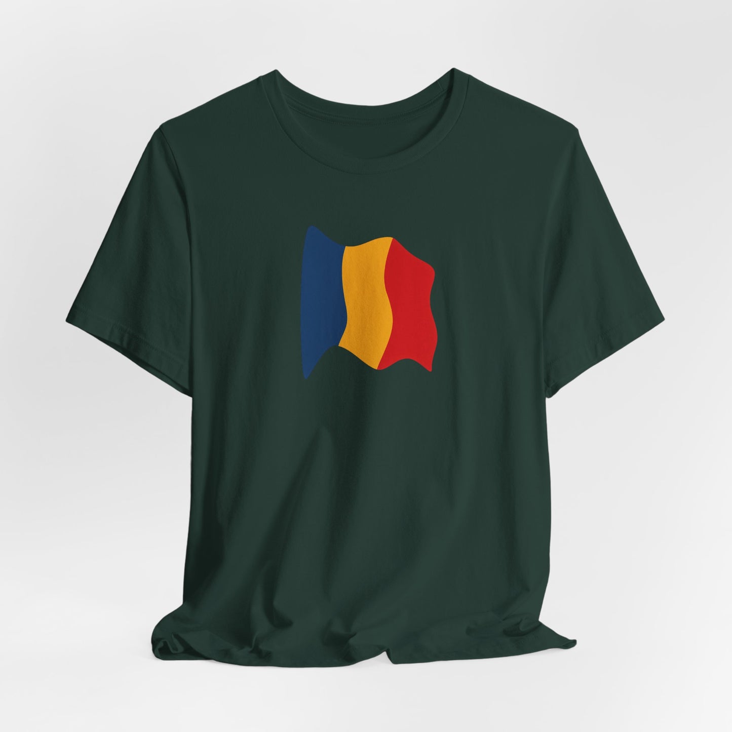 Romanian Flag Unisex Short Sleeve Tee, Casual Shirt, Travel T-Shirt, Gift for Romanians, Summer Outfit, Everyday Wear