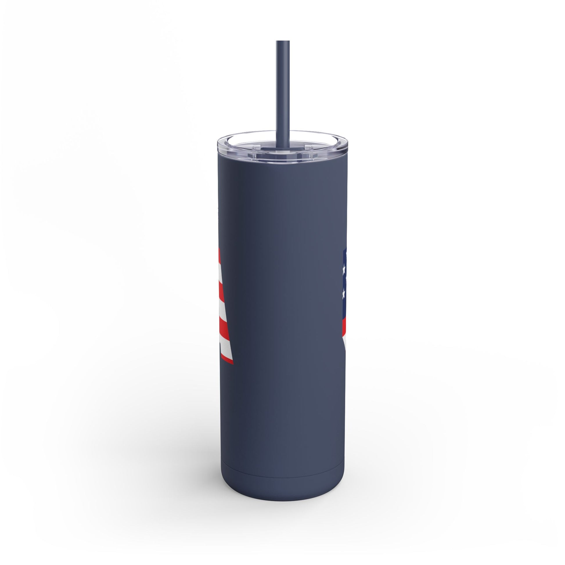 USA Flag Tumbler - 20oz Skinny Matte Drinkware, Travel Mug, Patriotic Gift, Fourth of July, Summer BBQ, Camping, Outdoor - TRV