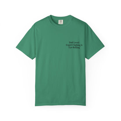 Funny Dad T-Shirt - "Dad Level: Expert Sighing & Eye-Rolling" - Gift for Fathers' Day & Dads - TRV
