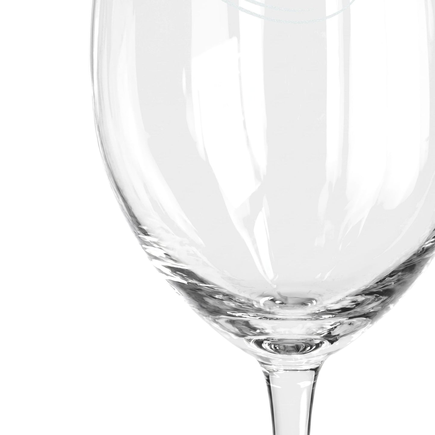 Interlocking Rings Champagne Glass | Engraved 8oz Flute
