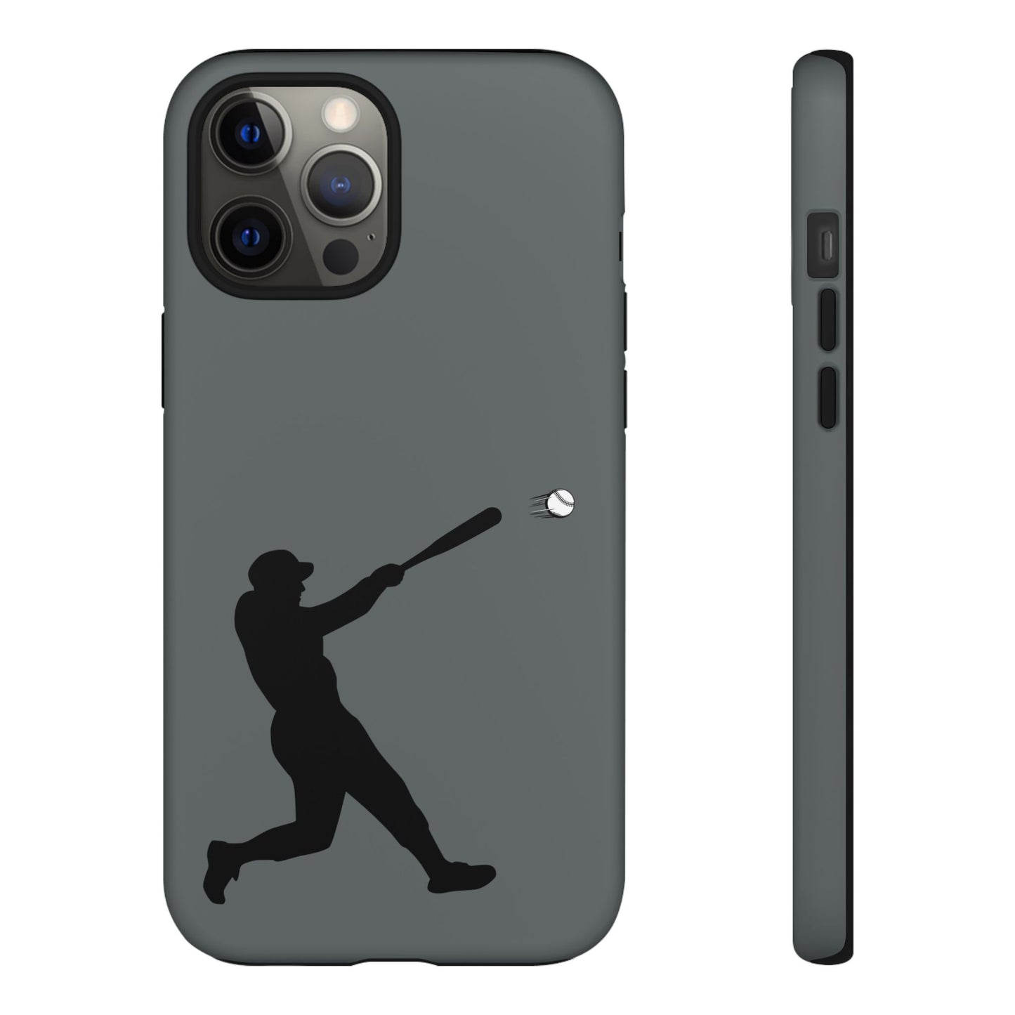 Printify baseball batter phone case, tough protective smartphone cover with baseball player design for fans.