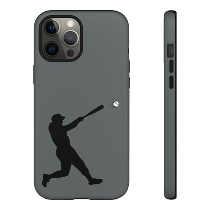 Printify baseball batter phone case, tough protective smartphone cover with baseball player design for fans.
