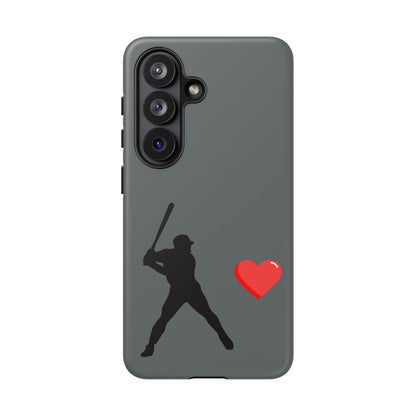 Printify Baseball Love phone case featuring a sports-themed design, durable protection for sports enthusiasts.