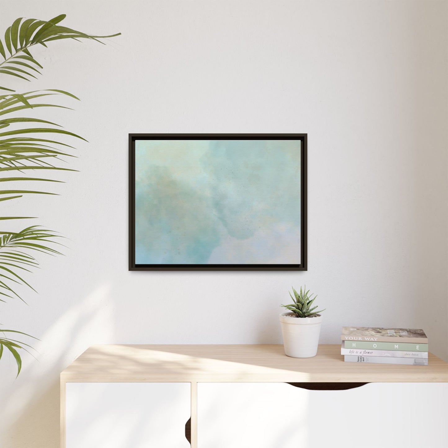 Soft Abstract Pastel Watercolor Matte Canvas