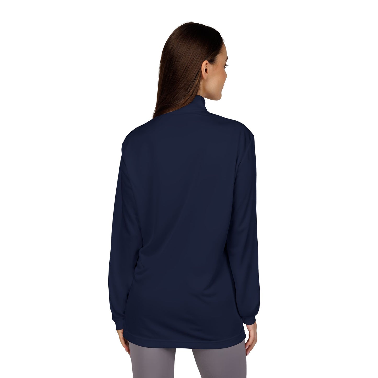 Adidas® Embroidered Quarter-Zip Pullover - Stylish Performance Layer With Love Gesture