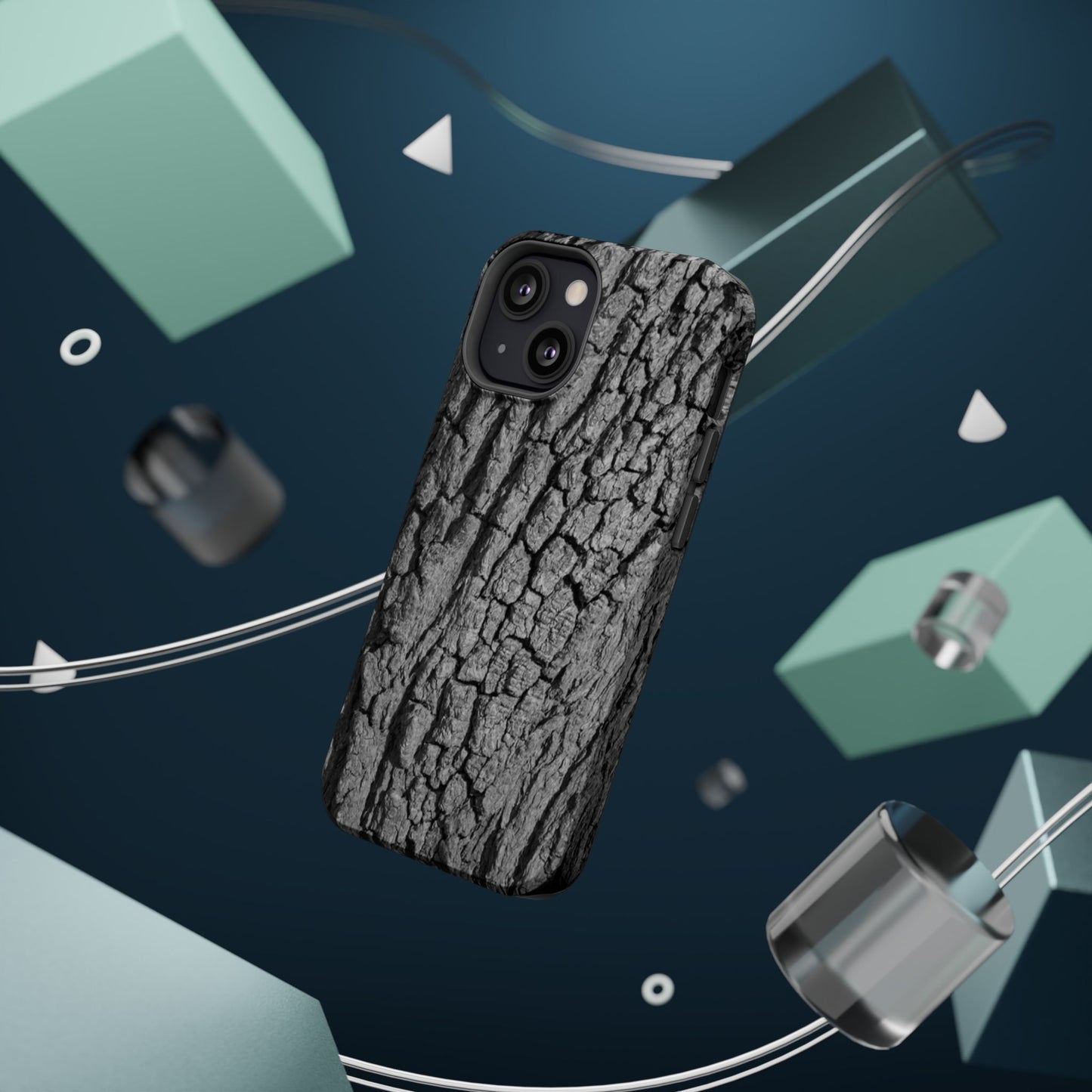 Bark Texture Magnetic Impact Phone Case