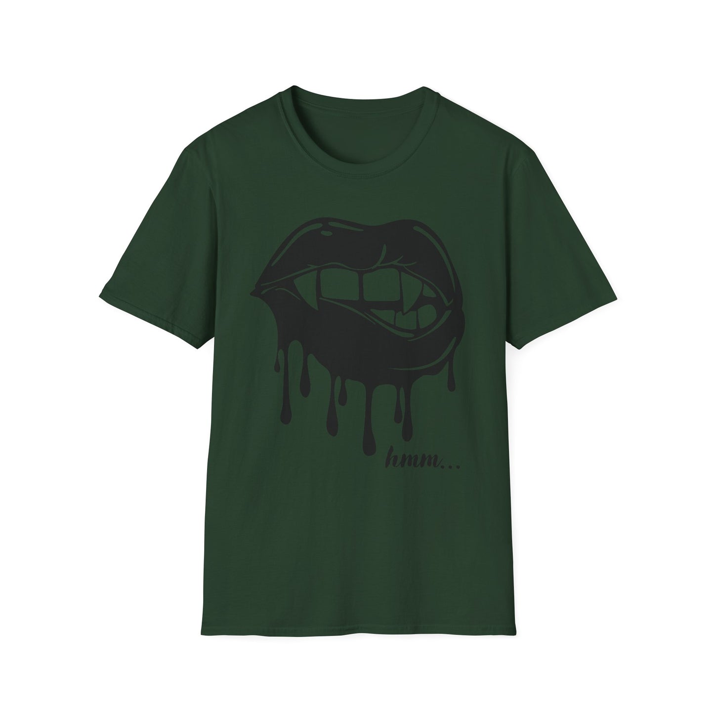 Edgy Graphic Unisex T-Shirt - Dripping Mouth Design, Cool Tee, Trendy Shirt, Hipster Top, Streetwear, Alternative Fashion, Holiday Gift