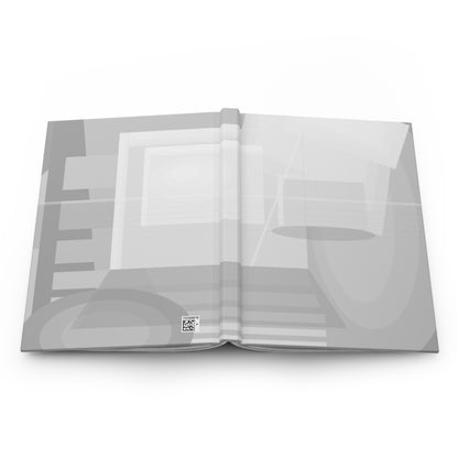 Abstract Geometric Shapes Hardcover Journal | Modern Minimal Notebook