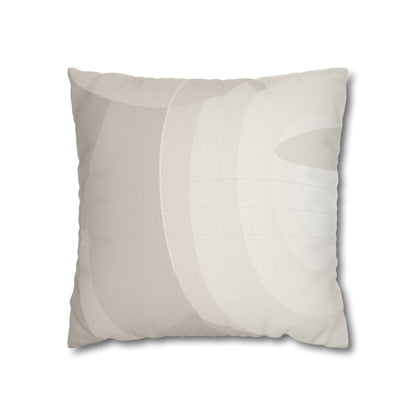 Neutral Abstract Swirl Pillowcase | Square Pillowcase, Spun Polyester