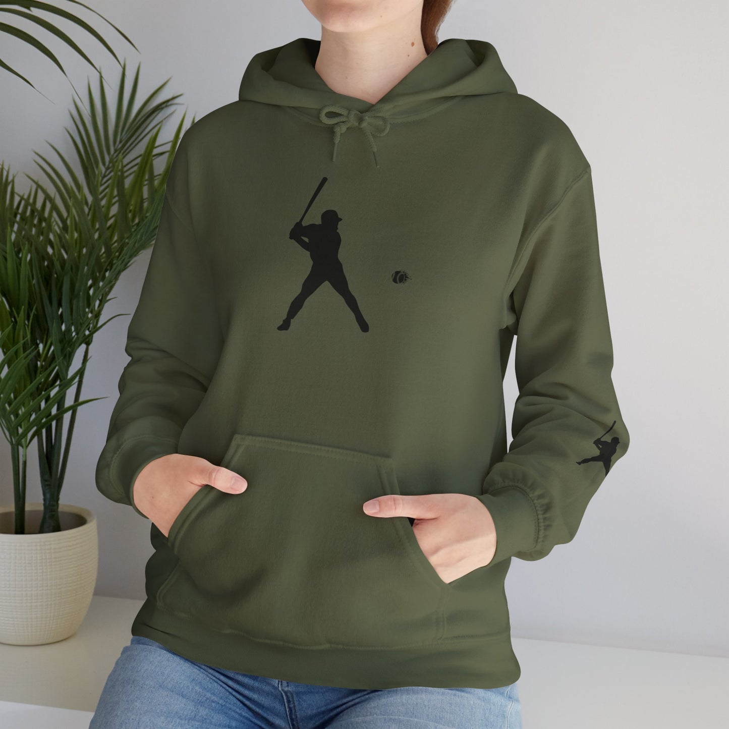 Baseball Themed Unisex Hoodie, Streetwear, Sports Fan Sweatshirt, Gift for Athletes, Casual Wear, Fall Fashion - TRV