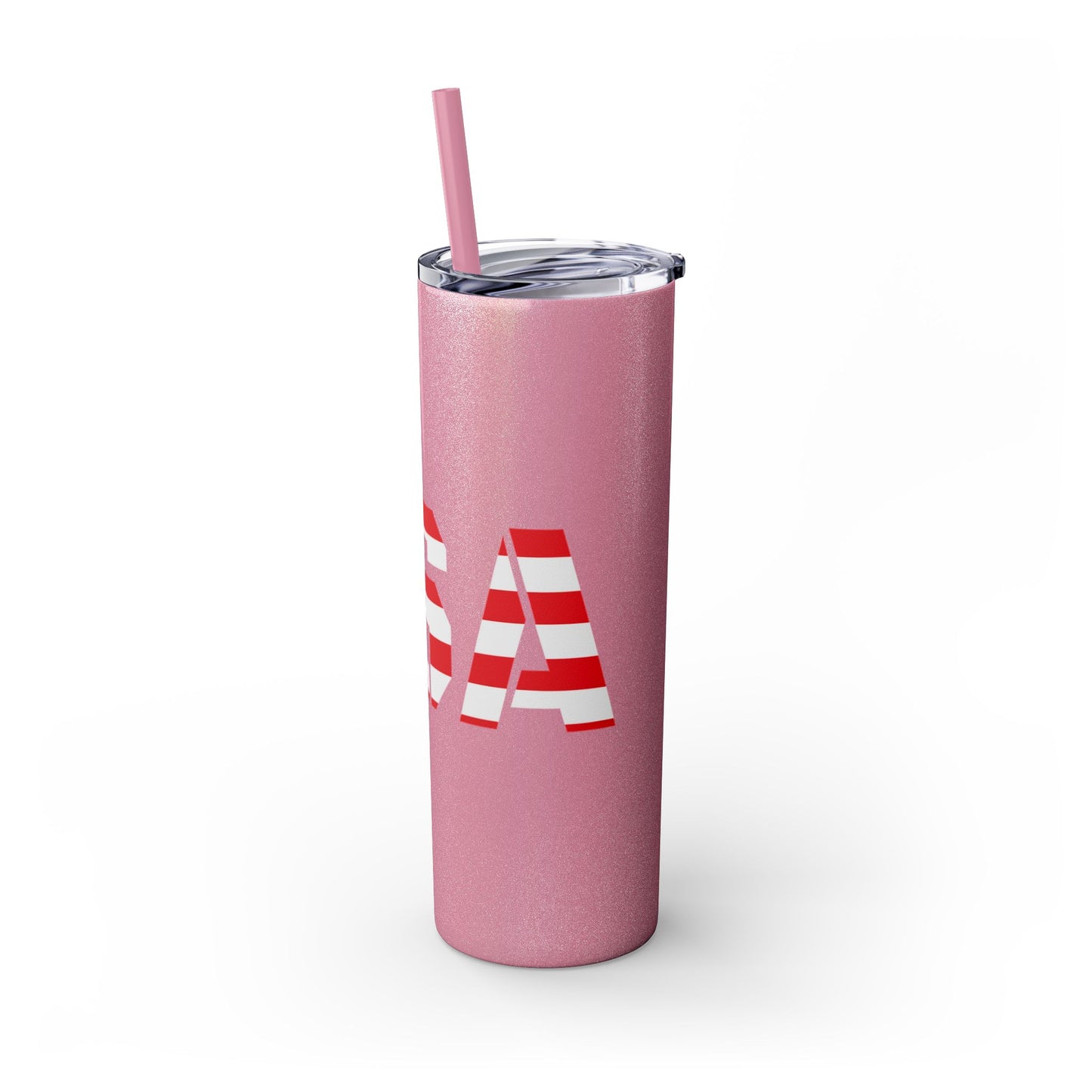 Skinny Tumbler — USA Flag 20oz Straw Tumbler (Patriotic Travel Cup)