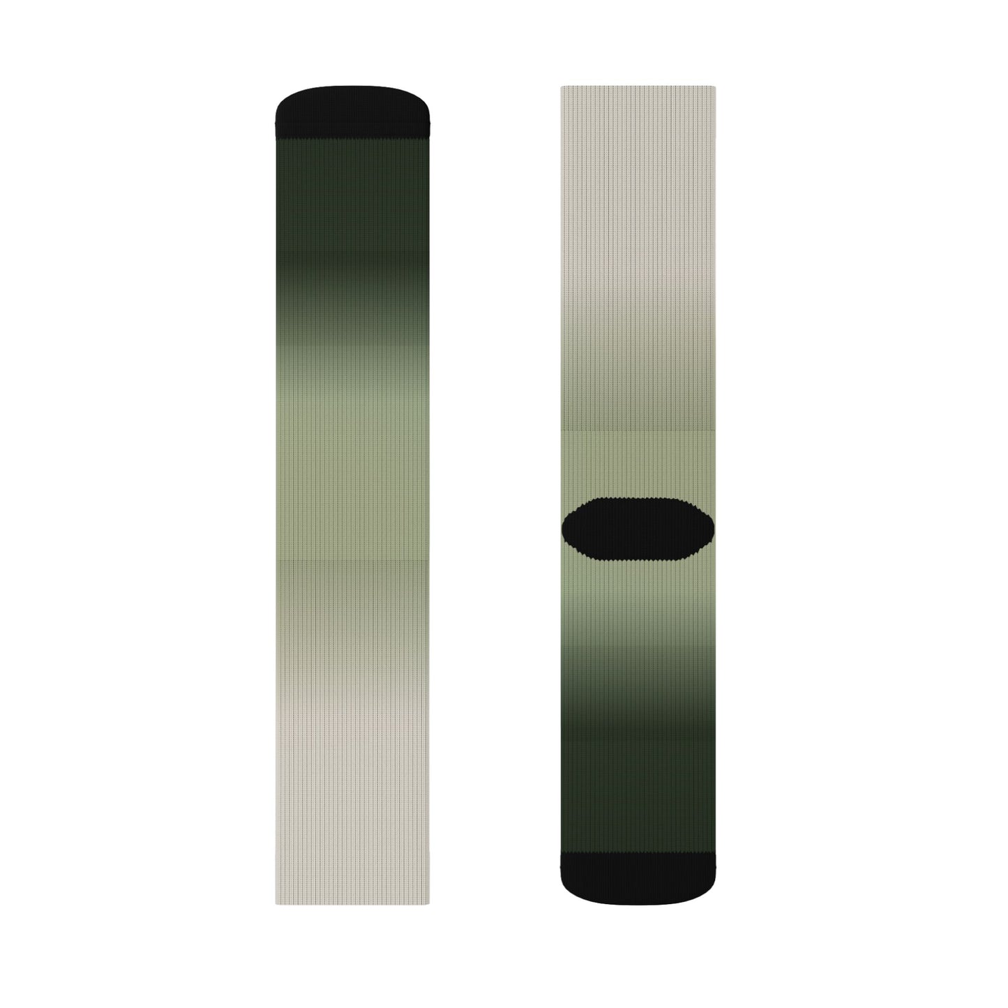 Green Ombre Gradient Socks | Sublimation Socks
