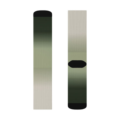 Green Ombre Gradient Socks | Sublimation Socks