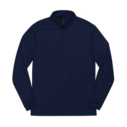 Adidas® Embroidered Quarter-Zip Pullover - Stylish Performance Layer With Love Gesture
