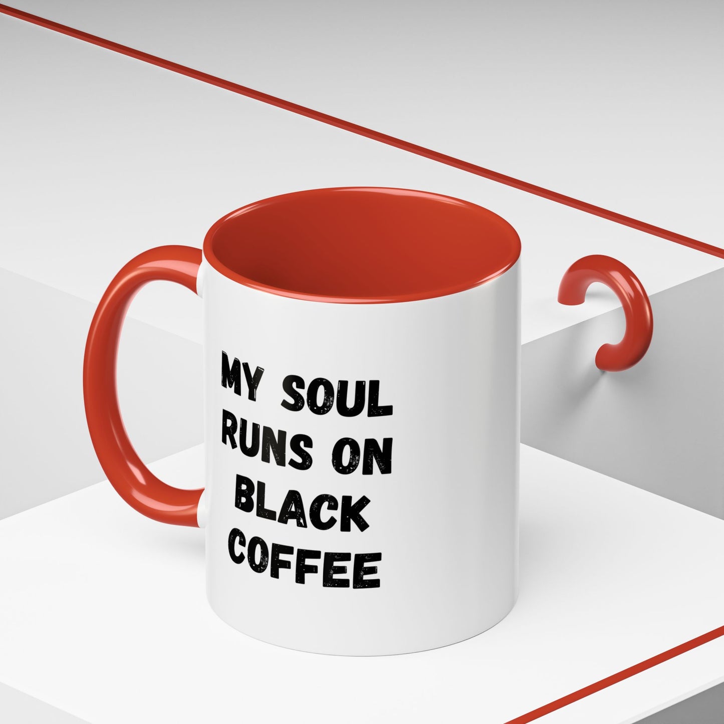 Funny Coffee Mug - My Soul Runs on Black Coffee | Perfect Gift for Coffee Lovers, Office Mugs, Tea, Barista, Halloween