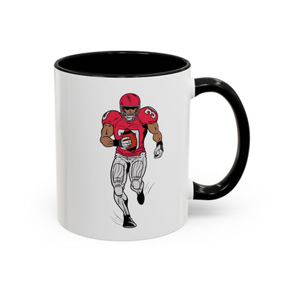 Football Player Coffee Mug, Sports Fan Gift, Motivational Coffee Cup, Game Day Mug, Unique Sports Merchandise