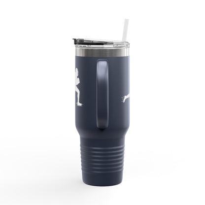 Football Player Coffee Tumbler, Insulated Travel Mug for Active Lifestyles, Sporty Drinkware for On-the-Go, Perfect Gift for Athletes