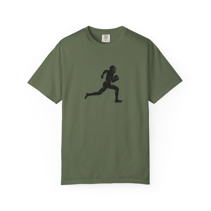 Football Player Graphic Unisex T-Shirt, Casual Sports Tee, Gift for Athletes, Workout Shirt, Everyday Wear, Unique Running Apparel