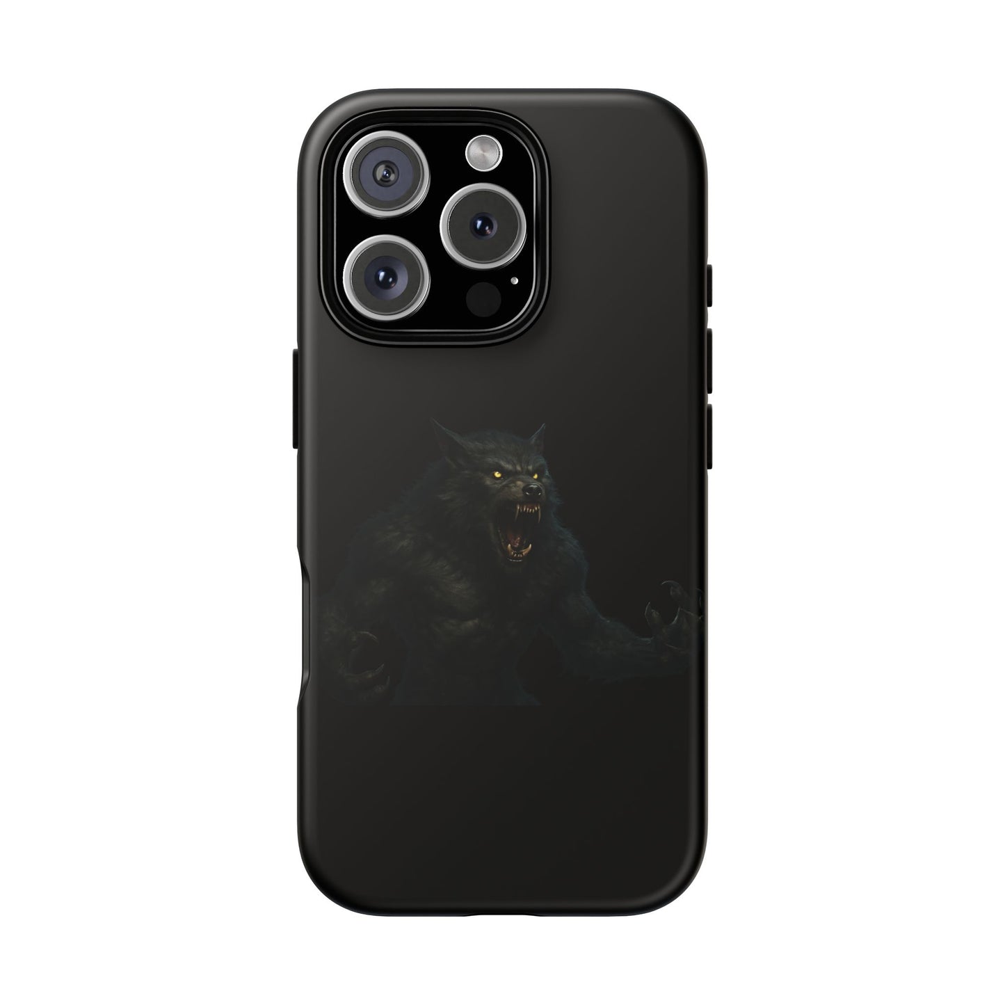 Werewolf Phone Case, Tough Cases, Black Panther Design, Gift for Animal Lovers, Phone Accessories, Fierce Phone Protection - TRV