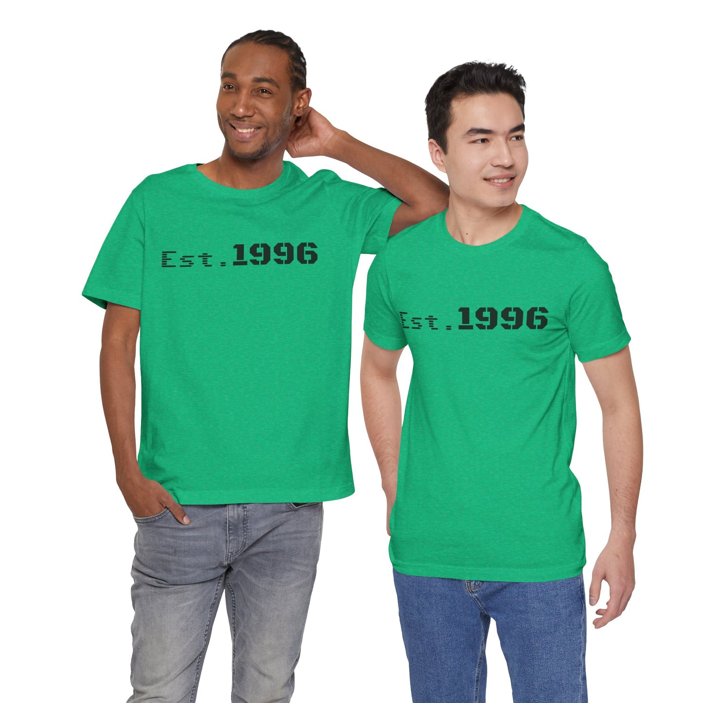 Vintage Est. 1996 T-shirt by Printify featuring a classic design, ideal for birthday gifts and vintage style enthusiasts.