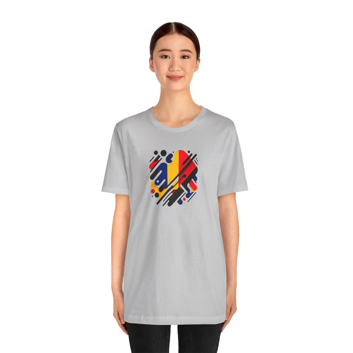 Artistic Heart Unisex Jersey Tee - Vibrant Graphic Tee, Casual Wear, Gift for Art Lovers, Birthday Surprise, Everyday Comfort - TRV