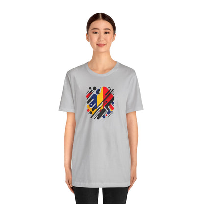 Artistic Heart Unisex Jersey Tee - Vibrant Graphic Tee, Casual Wear, Gift for Art Lovers, Birthday Surprise, Everyday Comfort - TRV