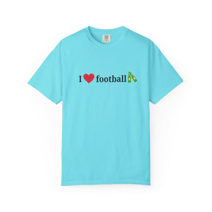 Unisex Football Love Tee - Casual Cotton T-Shirt, Gift for Sports Fans, Comfortable Daily Wear, Perfect for Game Days, Fun Summer Outfits - TRV