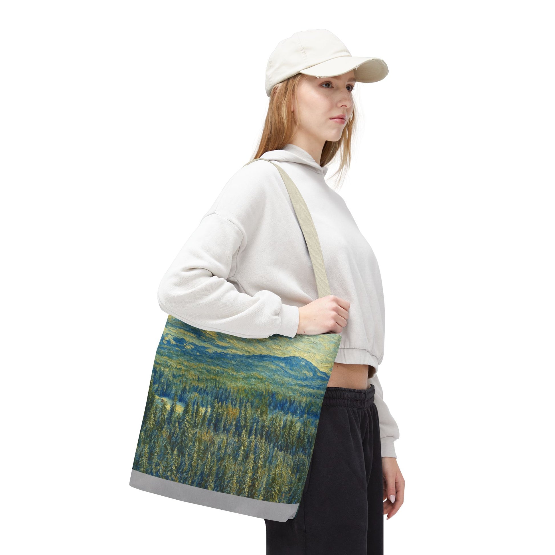 Nature-Inspired Tote Bag, Eco-Friendly Carryall, Bohemian Style Purse, Art Tote, Great Gift for Nature Lovers, Shopping Bag, Travel [...] - TRV