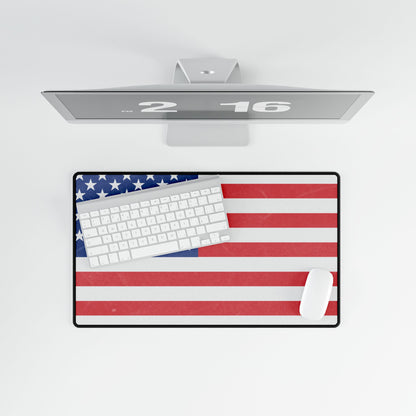 Patriotic Desk Mat - American Flag Desk Pad, Home Office Decor, Gamer Mat, USA Pride, Independence Day Gift