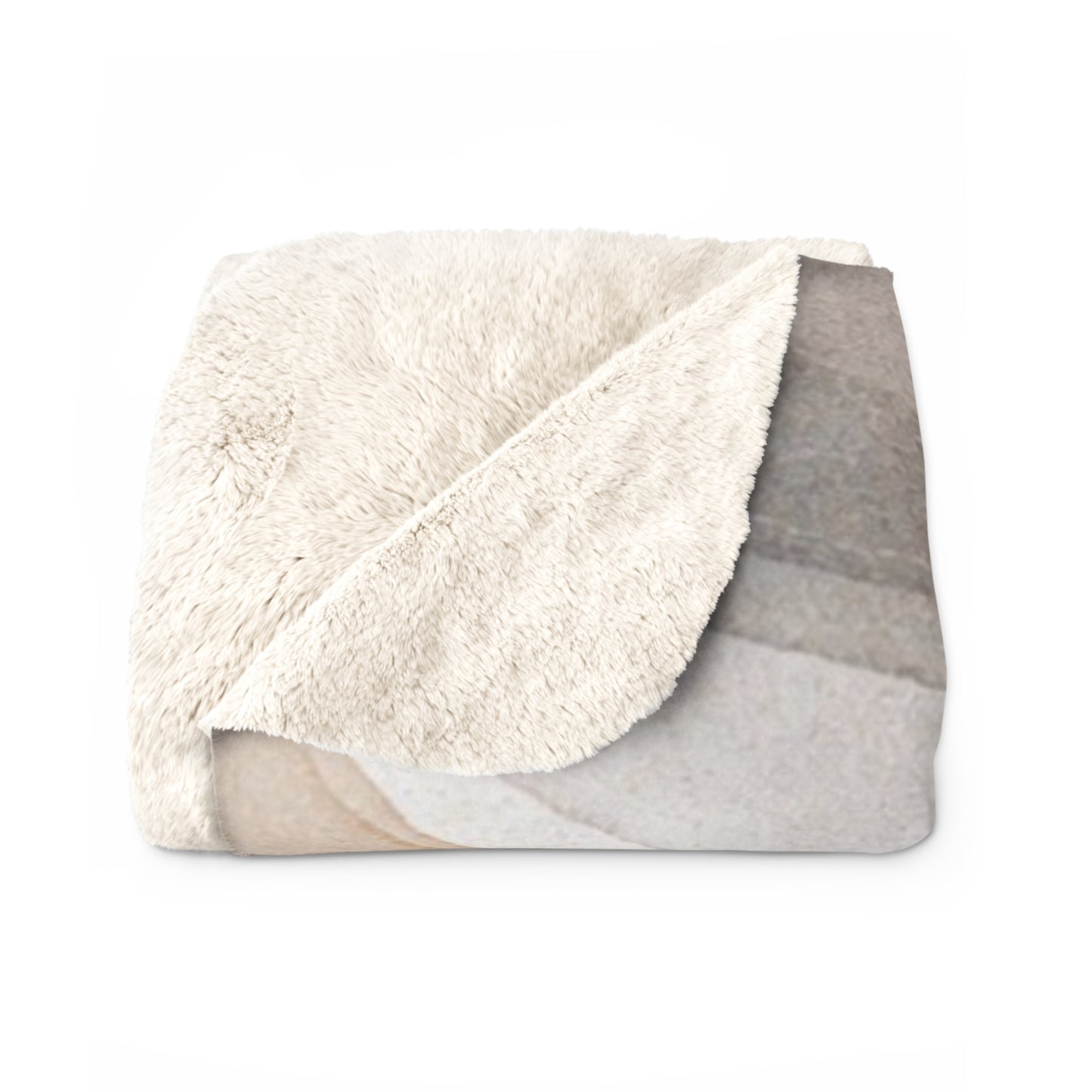 Abstract Sherpa Fleece Blanket