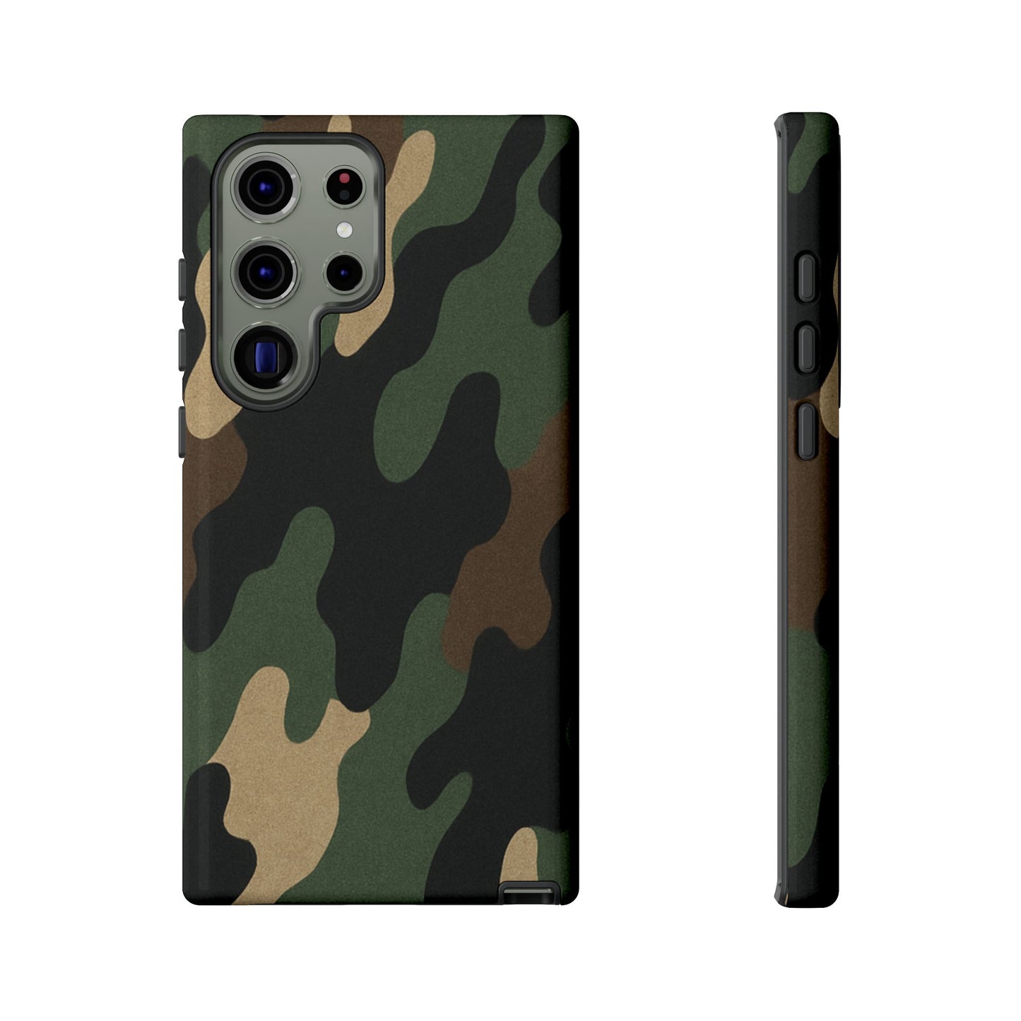 Rugged military green camo phone case by Printify, durable protective cover for smartphone with tough design.