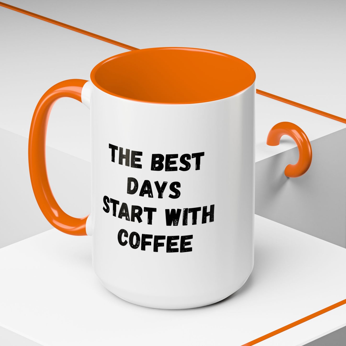 Inspirational Coffee Mug - The Best Days Start With Coffee - Gift for Coffee Lovers, Office Decor, Kitchenware, Birthday Gift, Motivational