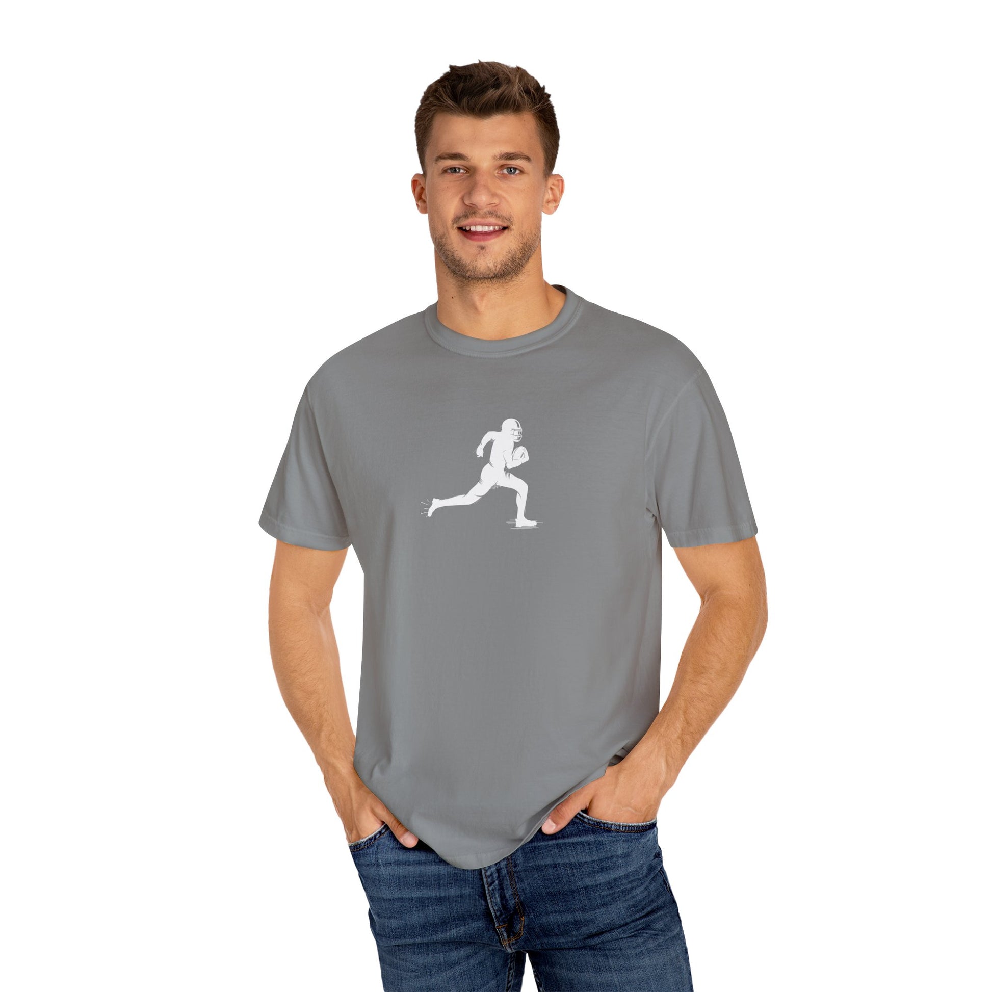 Unisex Football Player T-Shirt | Comfortable Sports Tee, Gift for Runners, Casual Wear, Workout Clothing, Everyday Style - TRV
