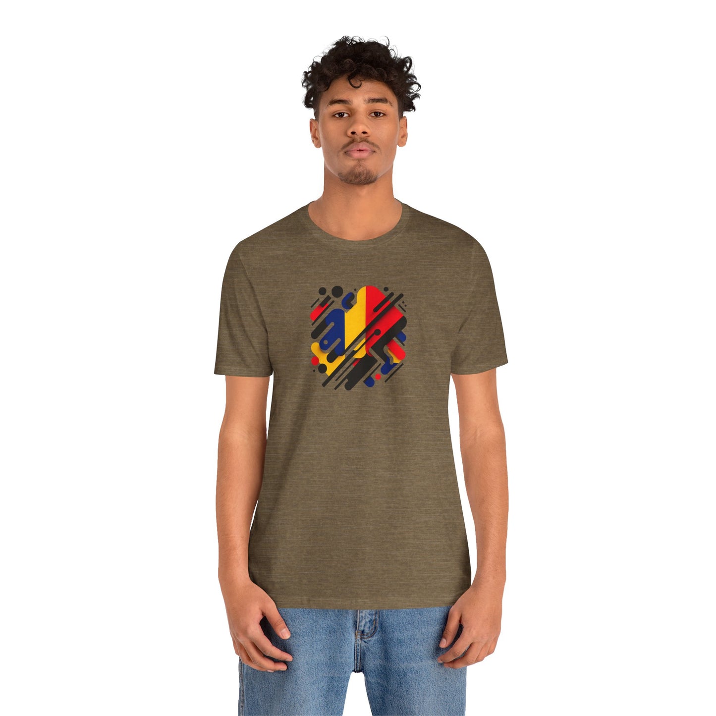 Artistic Heart Unisex Jersey Tee - Vibrant Graphic Tee, Casual Wear, Gift for Art Lovers, Birthday Surprise, Everyday Comfort - TRV
