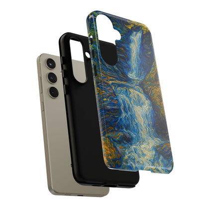 Artistic Phone Case - Waterfall Design, Unique Gift, Phone Accessory, Nature Lover, Original Artwork - TRV
