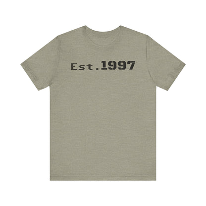 Vintage Est. 1997 Unisex Tee, Gift for Birthdays, Celebrations, Casual Wear, Retro Fashion, Cool Graphic T-Shirt - TRV