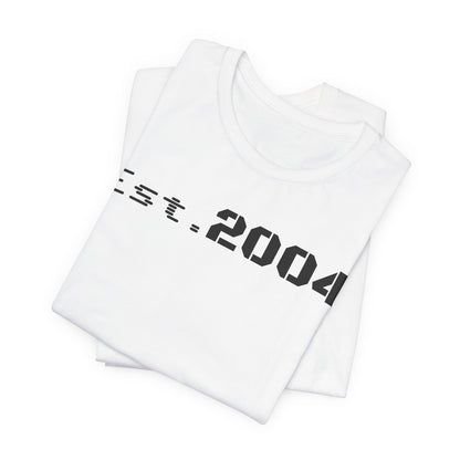Est. 2004 Unisex Jersey Tee - Vintage Style Graphic Shirt, Casual Wear, Gift for Birthdays, Anniversaries, Celebrations