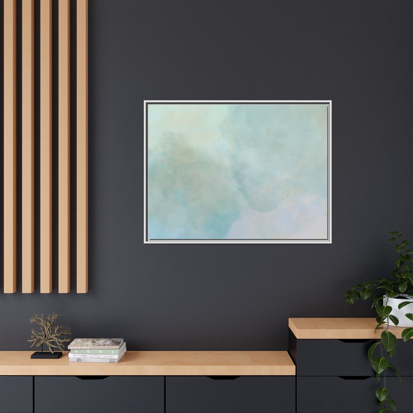 Soft Abstract Pastel Watercolor Matte Canvas