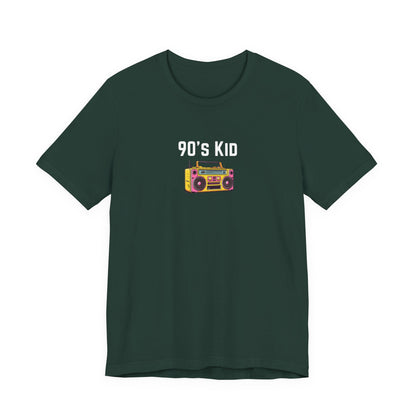 Retro Boombox Tee — 90s Kid Graphic T-Shirt