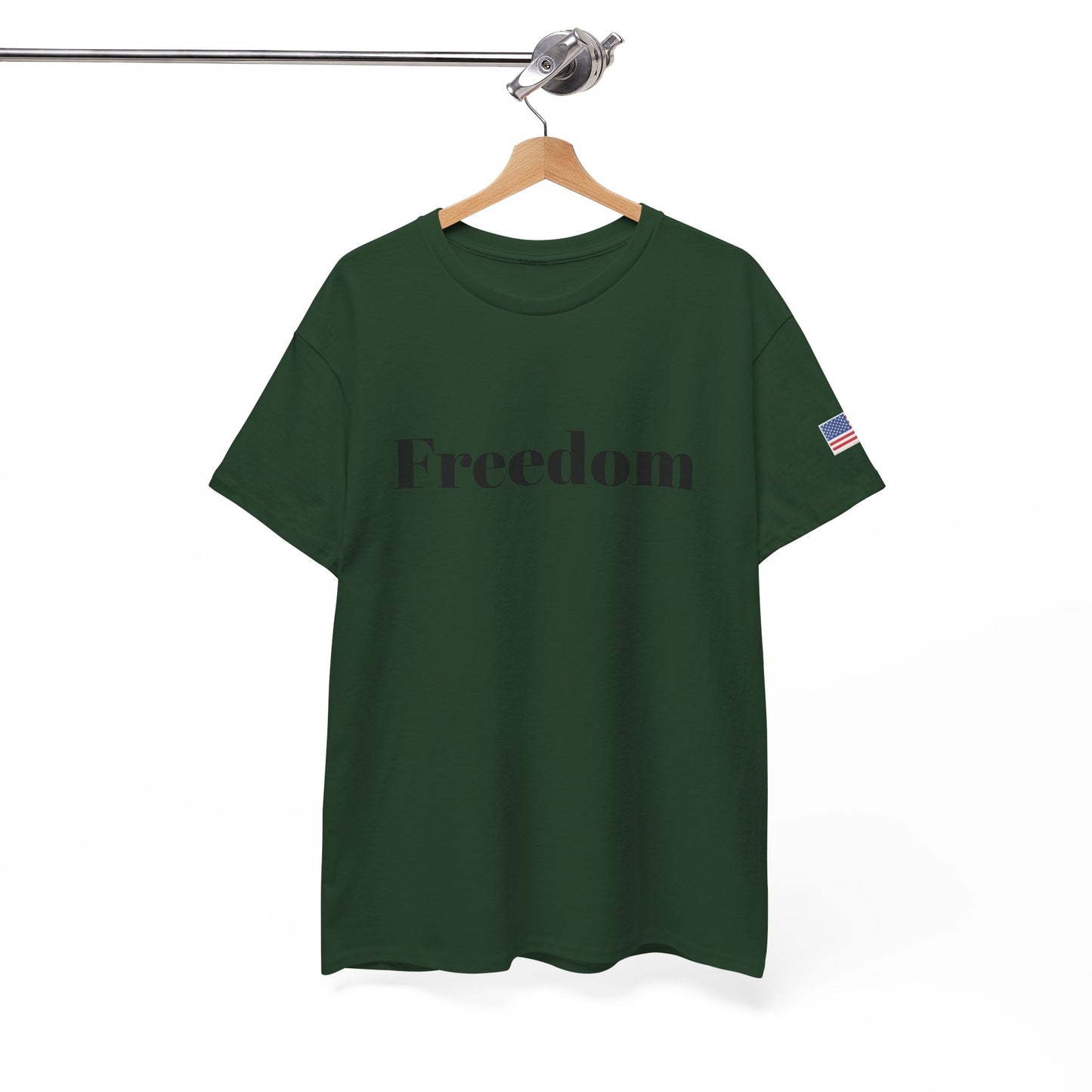 Freedom script tee | T-Shirt, American flag sleeve - TRV