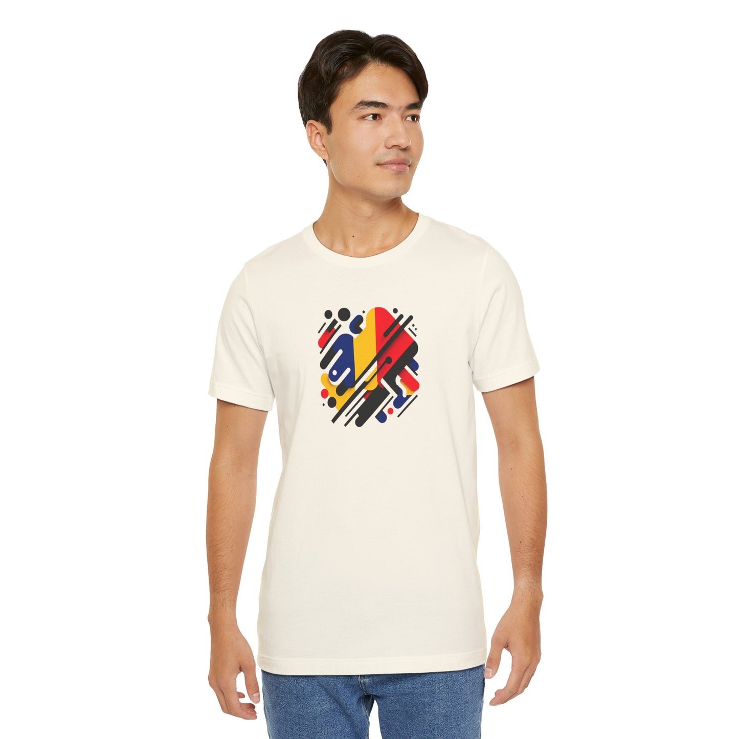 Artistic Heart Unisex Jersey Tee - Vibrant Graphic Tee, Casual Wear, Gift for Art Lovers, Birthday Surprise, Everyday Comfort - TRV