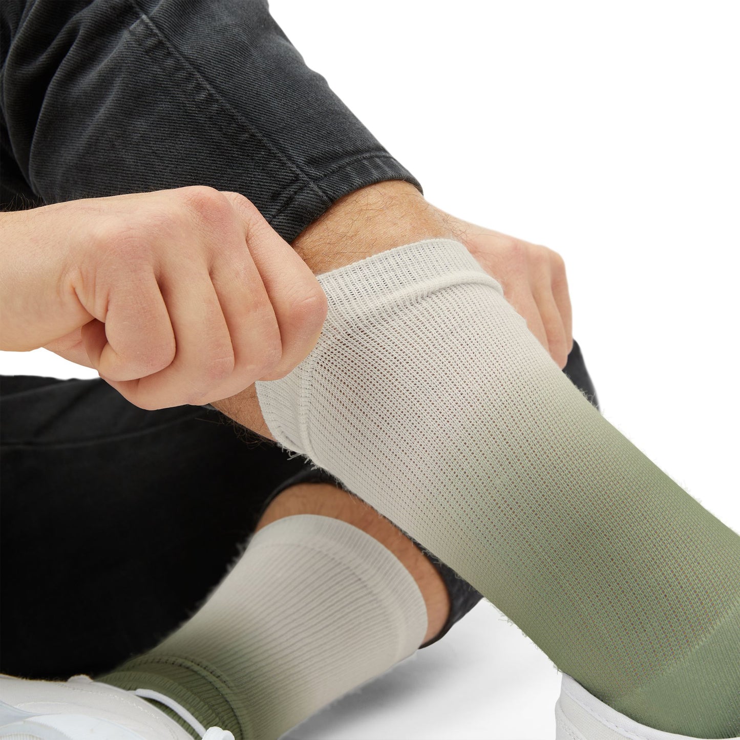 Green Ombre Gradient Socks | Sublimation Socks