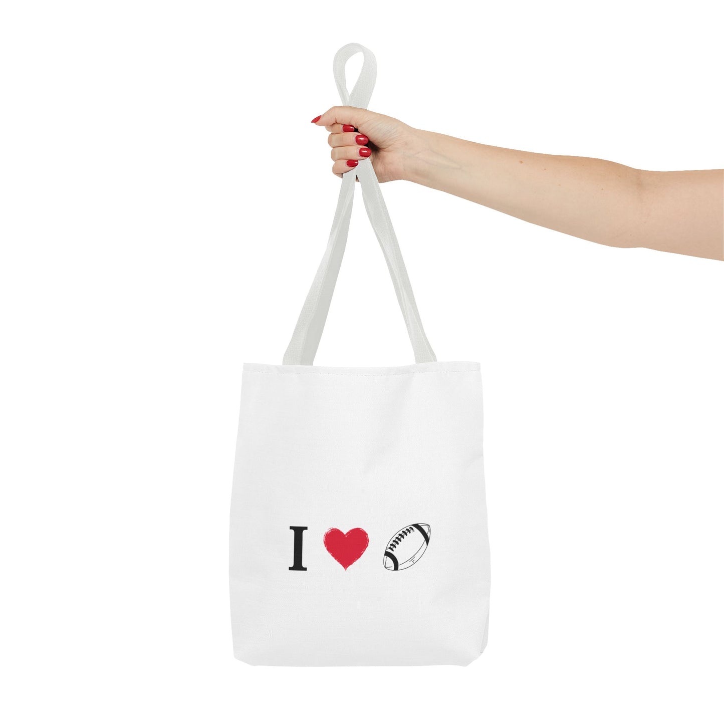 Football Lover's Tote Bag - Perfect for Game Day, Sports Events, Gifts for Fans, Eco-Friendly Carryall, Personal Use, Travel Bag - TRV