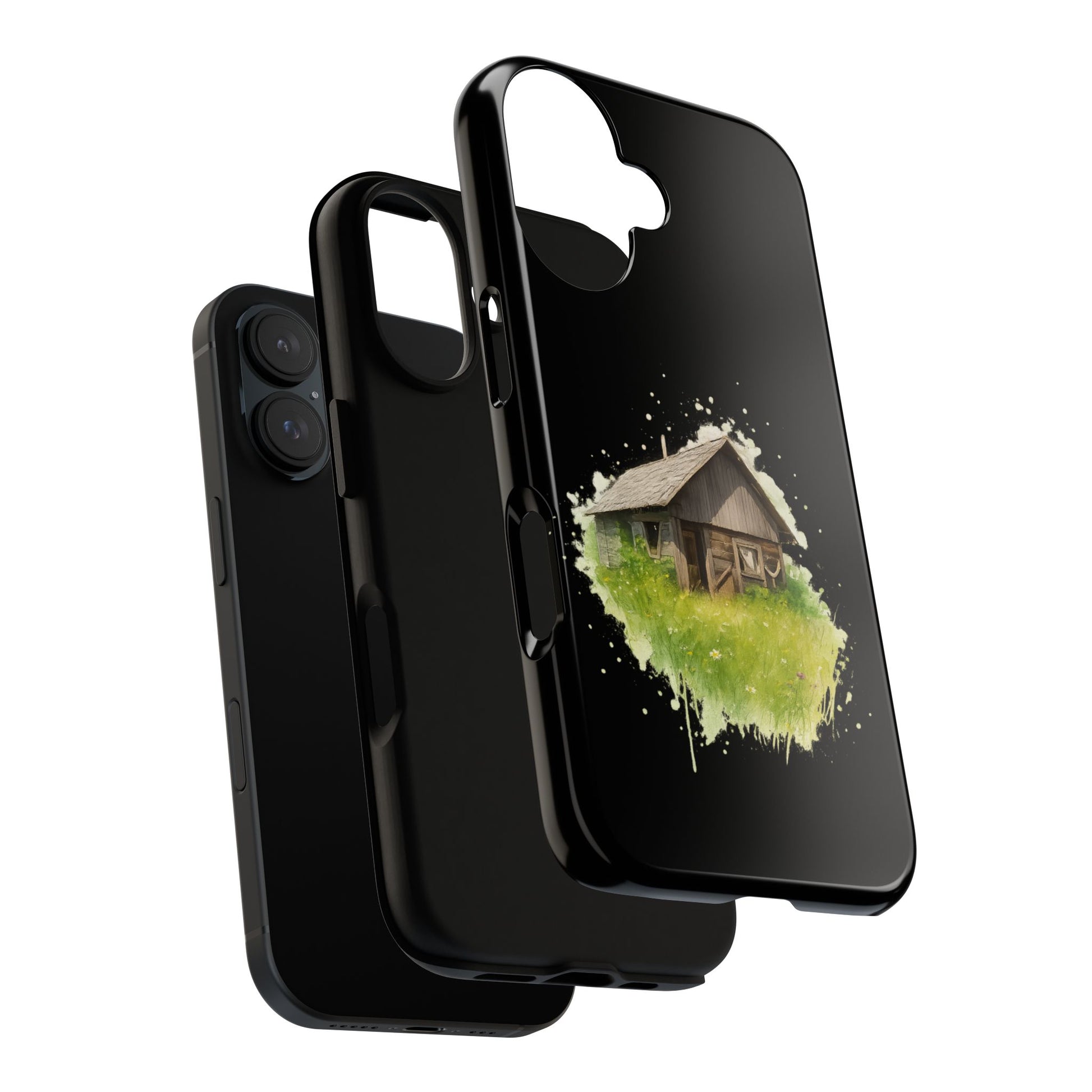 Rustic Farmhouse Phone Case, Cute Cottage Design, Tough Cases for Nature Lovers, Eco-Friendly Gift, Customizable Tech Accessories - TRV