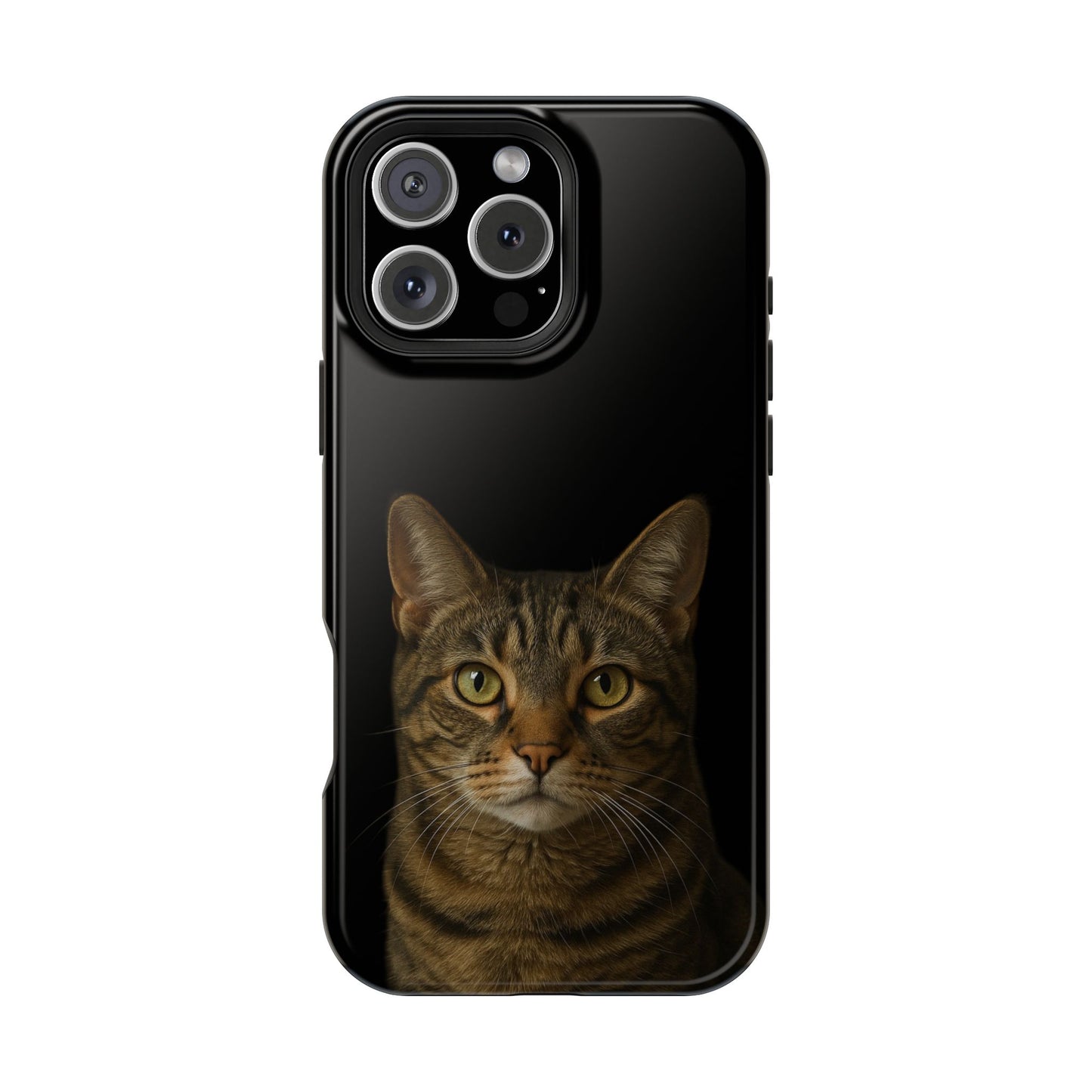 Magnetic Impact-Resistant Phone Case — Realistic Tabby Cat Portrait